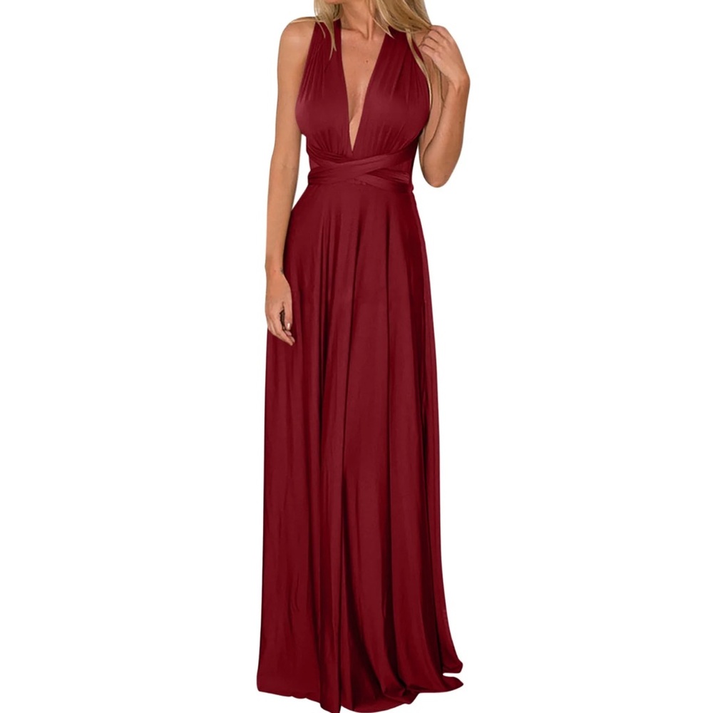 Red Versatile Henkaa Dress